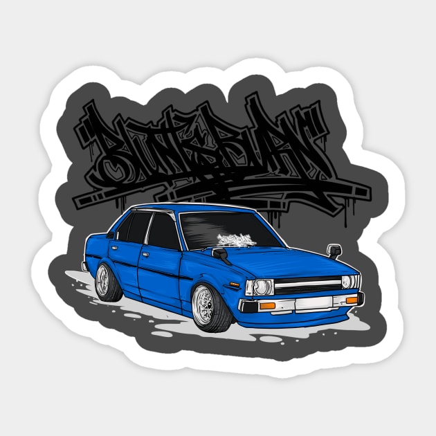 Toyota corola 81 Sticker by Blunts